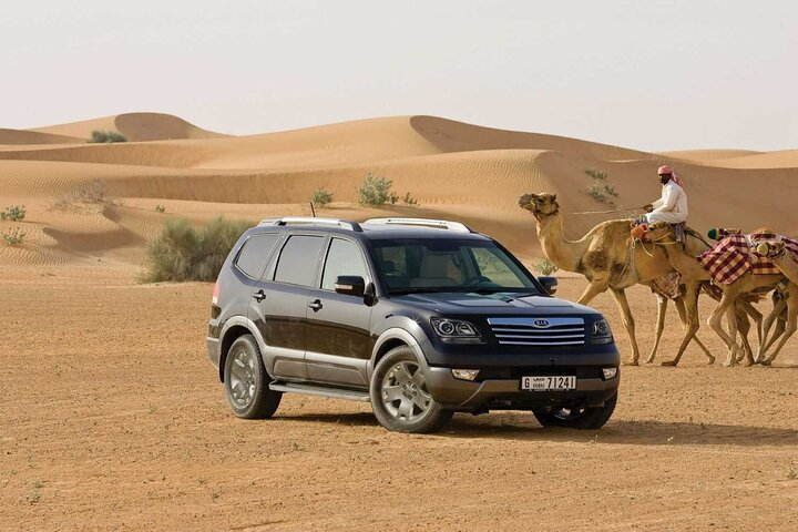 Experience the desert's unique charm from the comfort of a private car. Enjoy the luxury of a dedicated chauffeur while exploring iconic landmarks and hidden gems in Dubai's sandy landscapes.